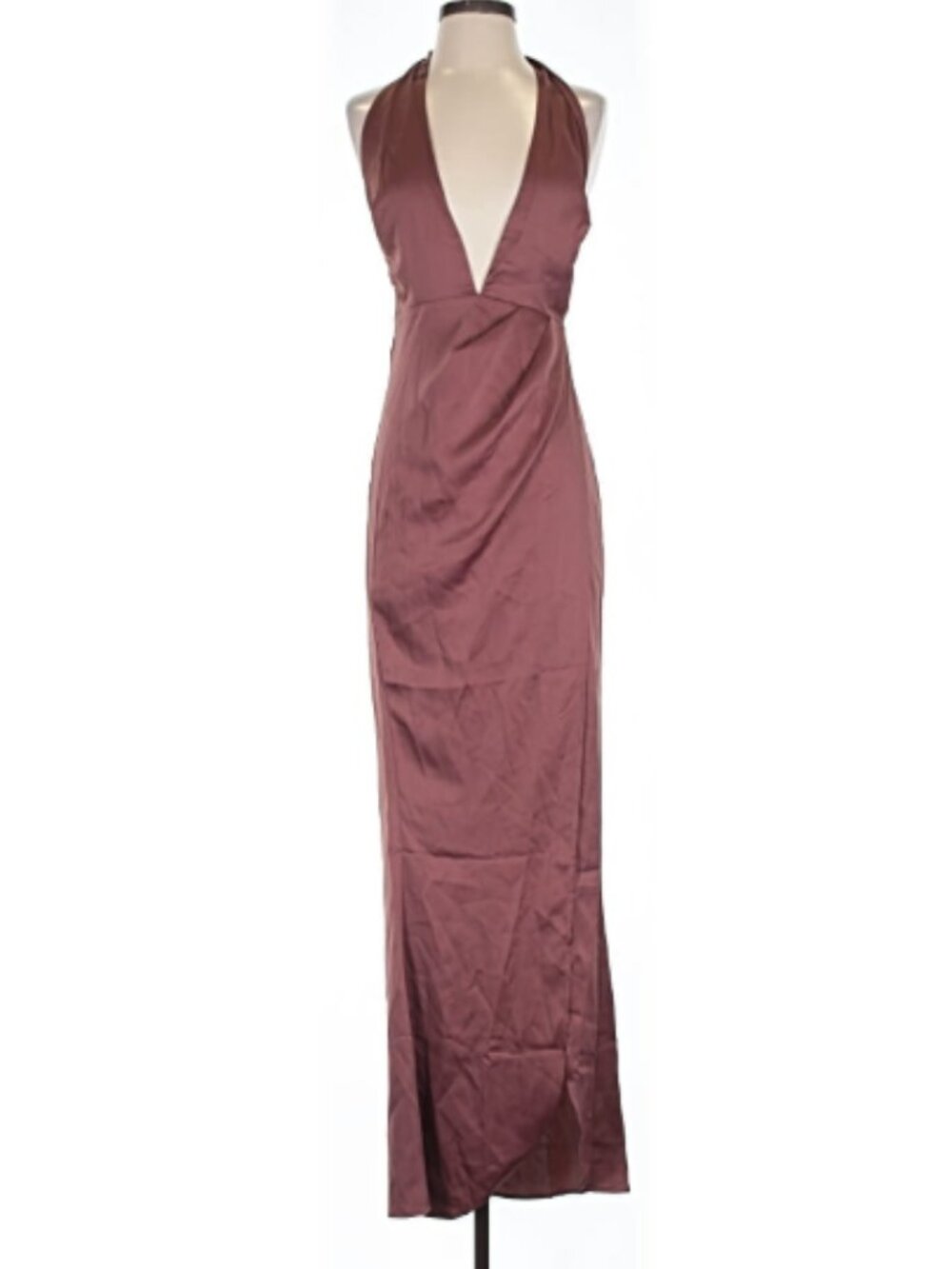 Nookie XS Formal/Cocktail Dress NWT, Dusty Rose, Backless, Halter, High Slit